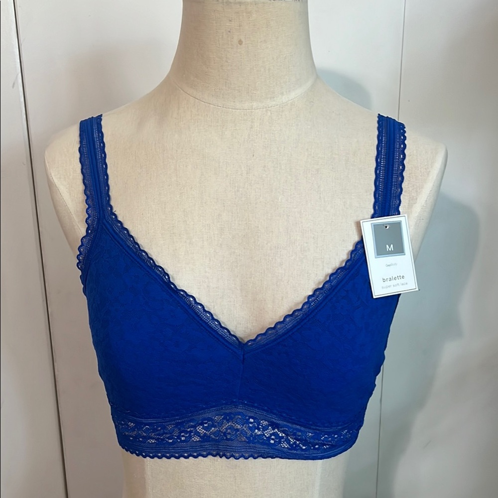 GAP Vibrant Blue Lace Bralette